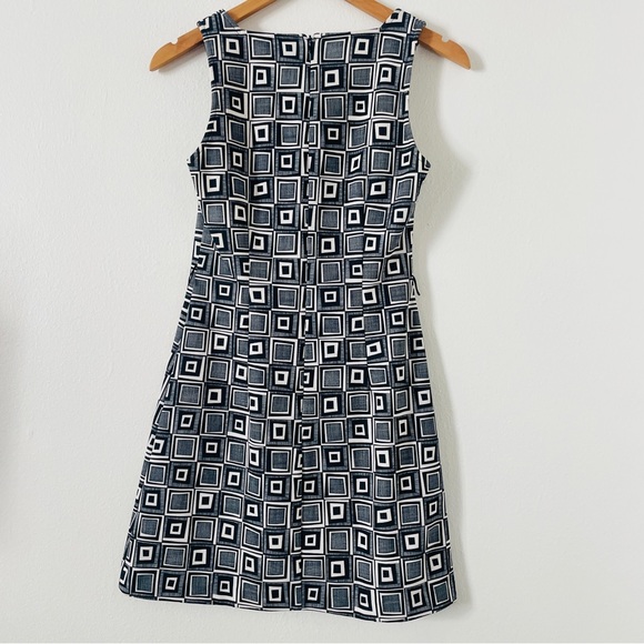 Vintage JSCatalog JSC Black And White Geometric Dress - Picture 2 of 4